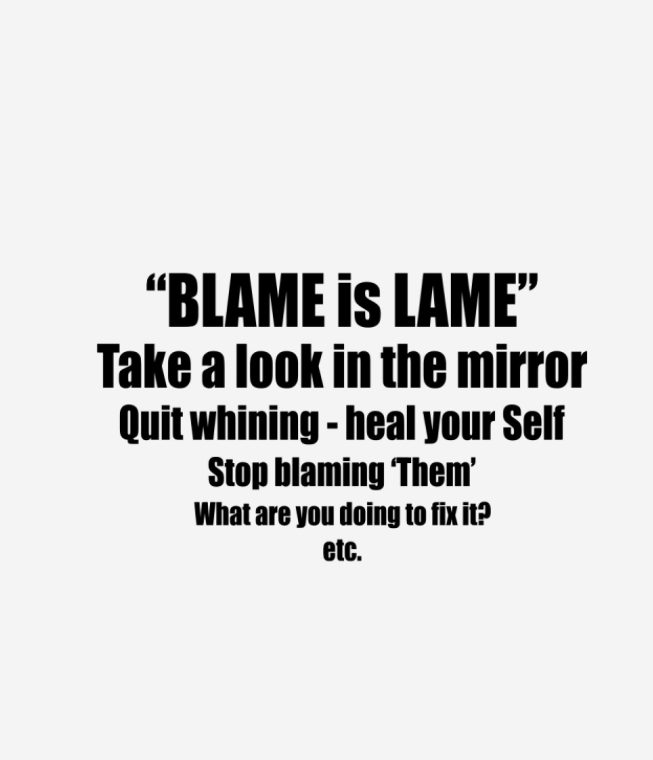 Blame is lame